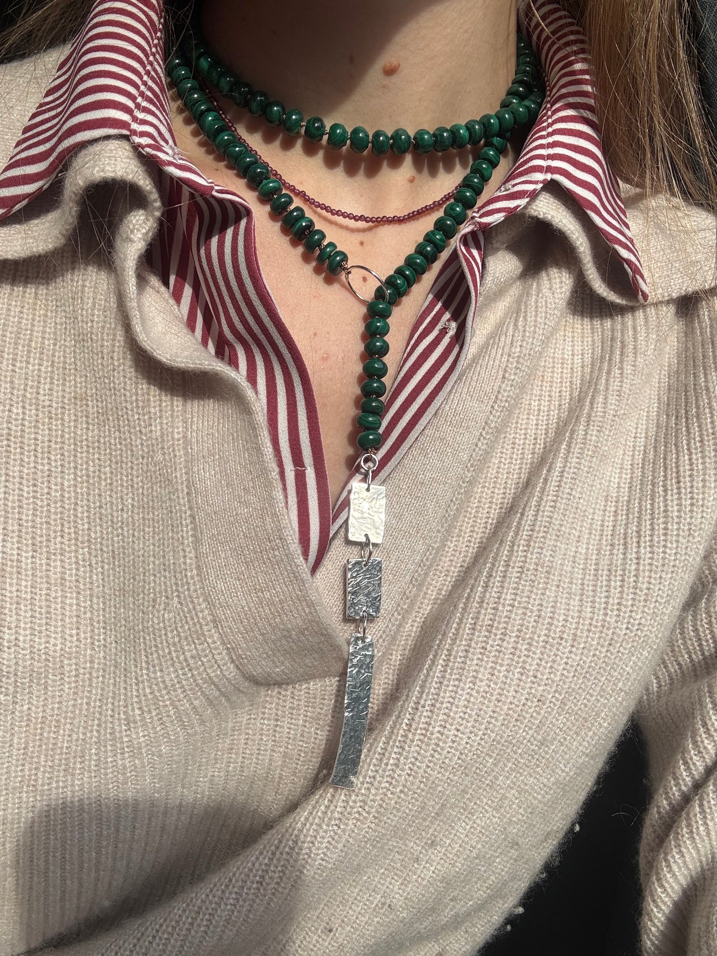 Garnet Bead Necklace