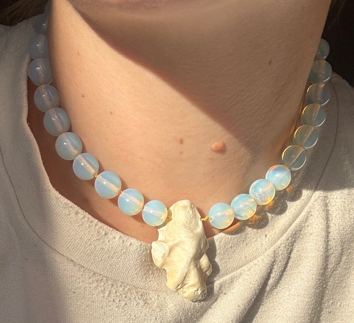 Opalite Shell Necklace