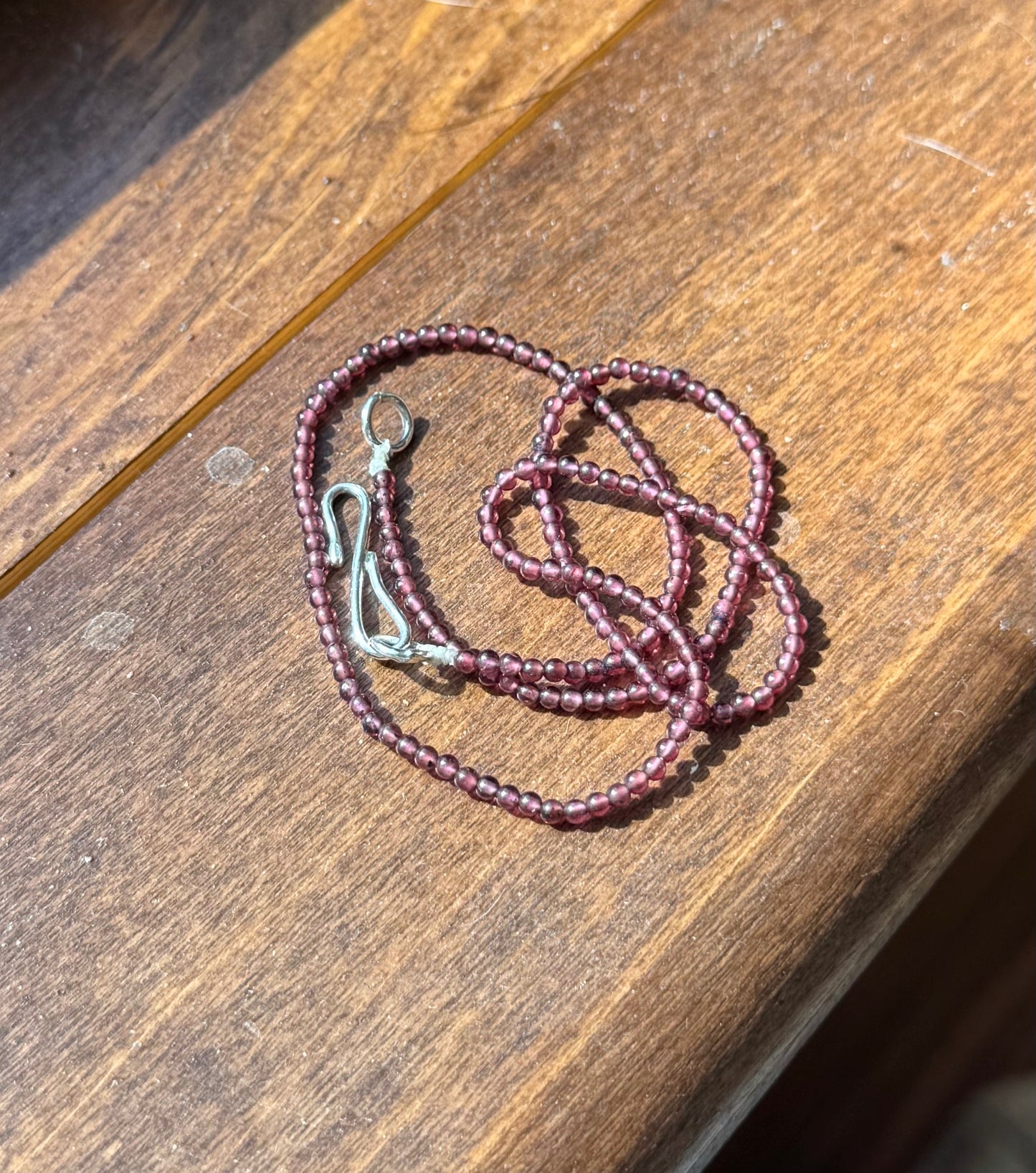 Garnet Bead Necklace