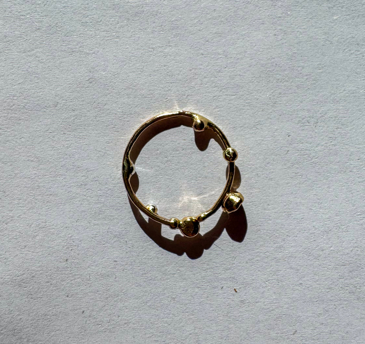 Gold Solar System Ring