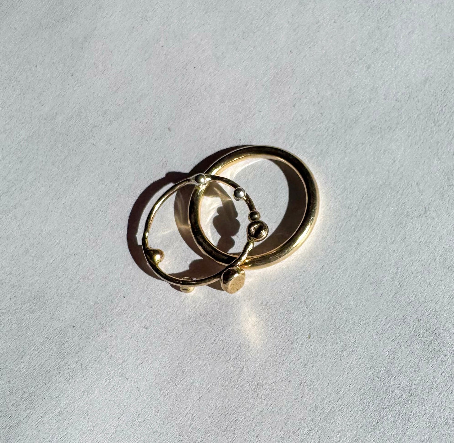 Gold Solar System Ring